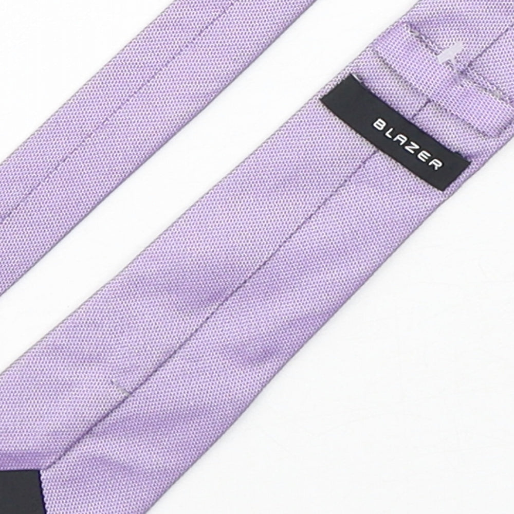 Blazer Mens Purple Geometric Silk Pointed Tie One Size