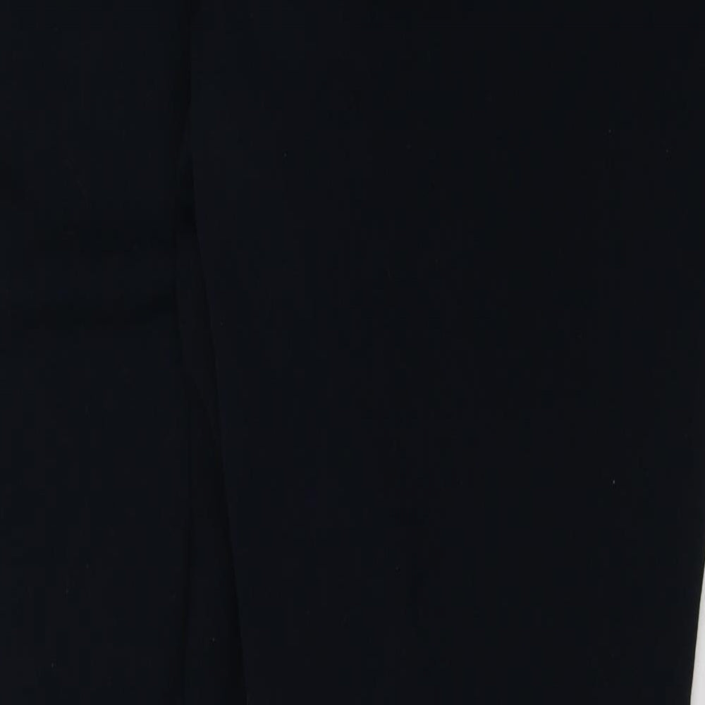 Marks and Spencer Womens Blue Polyester Trousers Size 18 L29 in Regular Button