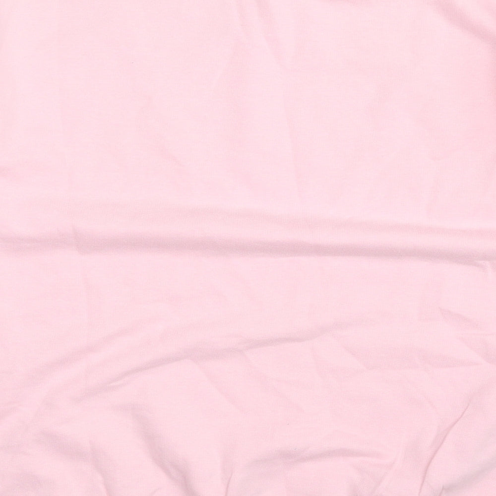 Skinny Dip Womens Pink Cotton Pullover Sweatshirt Size L Pullover - On Wednesdays We wear Pink