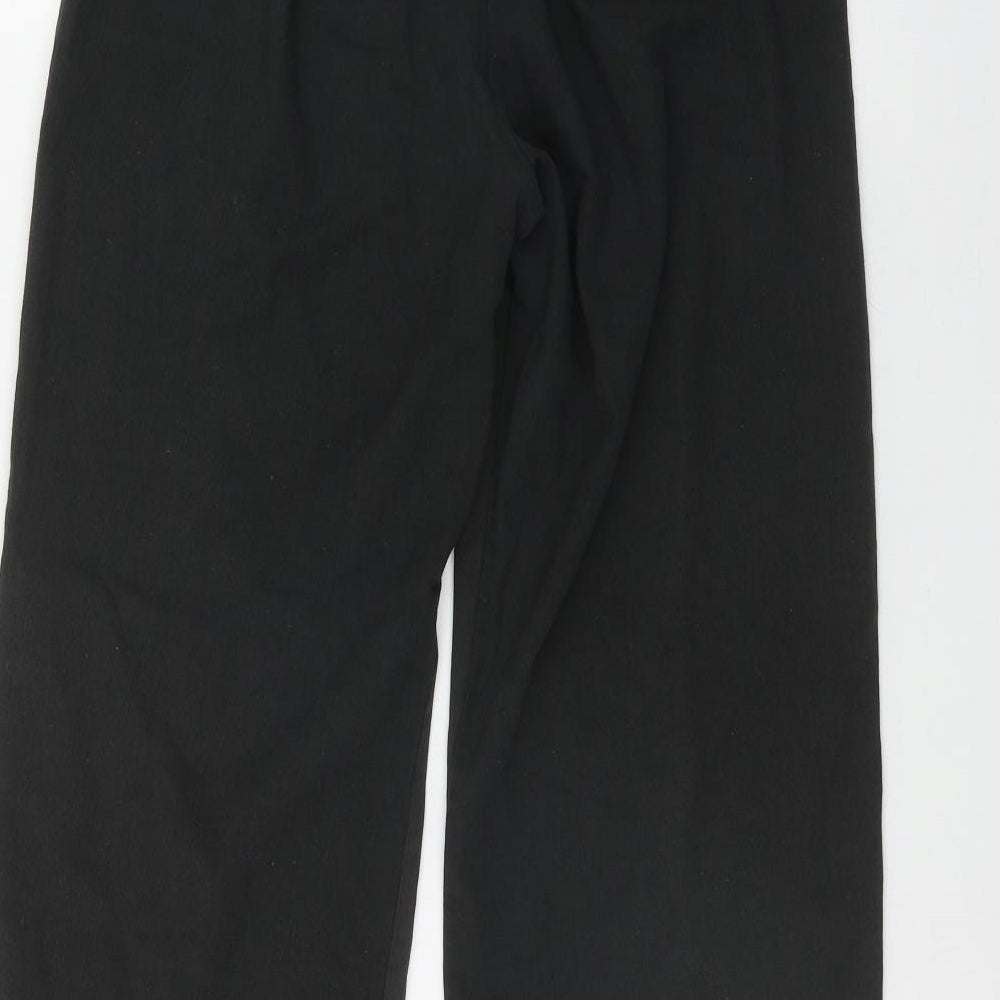 Casual Wear Womens Grey Polyester Trousers Size 10 L28 in Regular