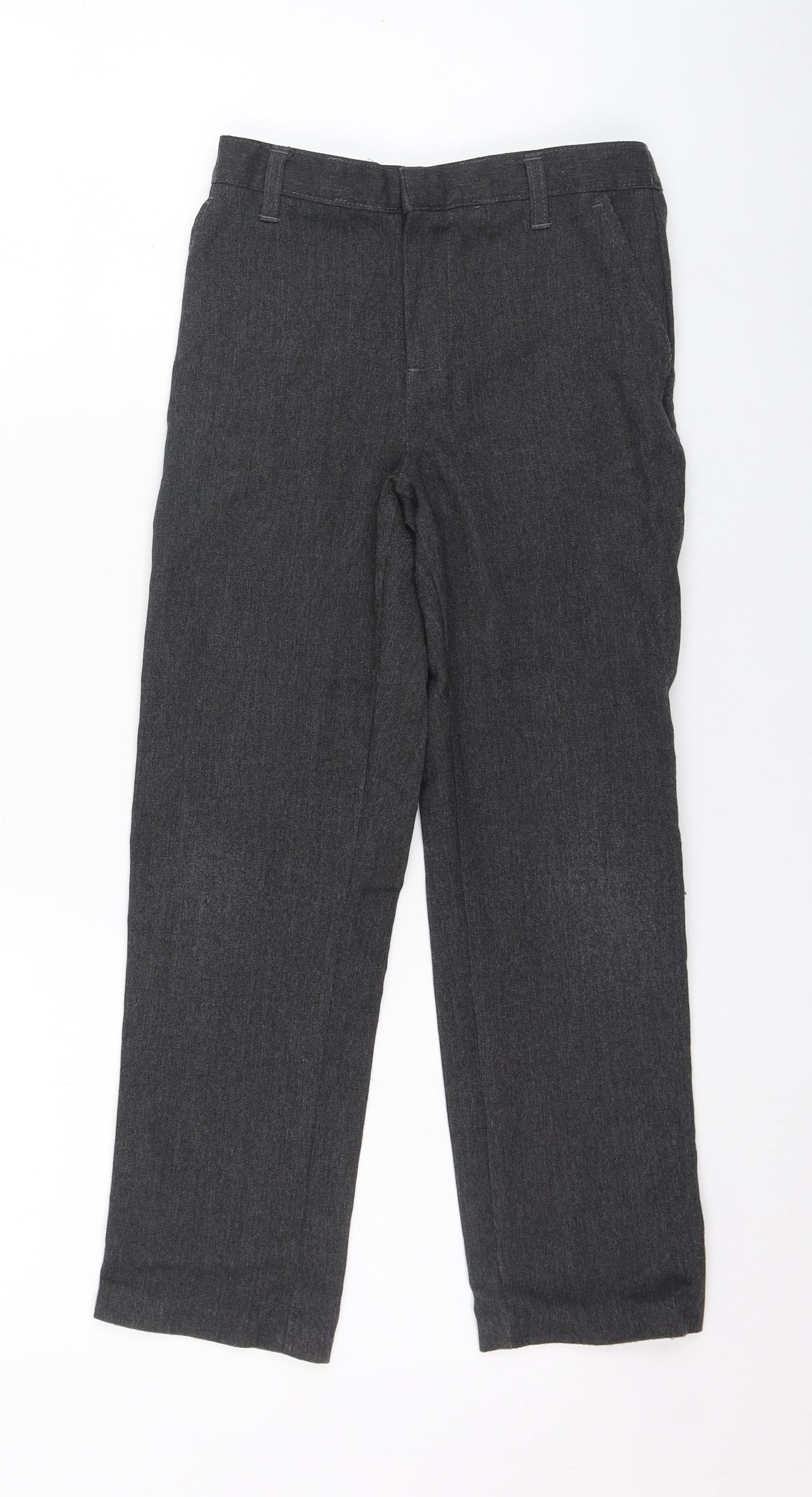 George Boys Grey Polyester Dress Pants Trousers Size 7-8 Years Regular   Preworn