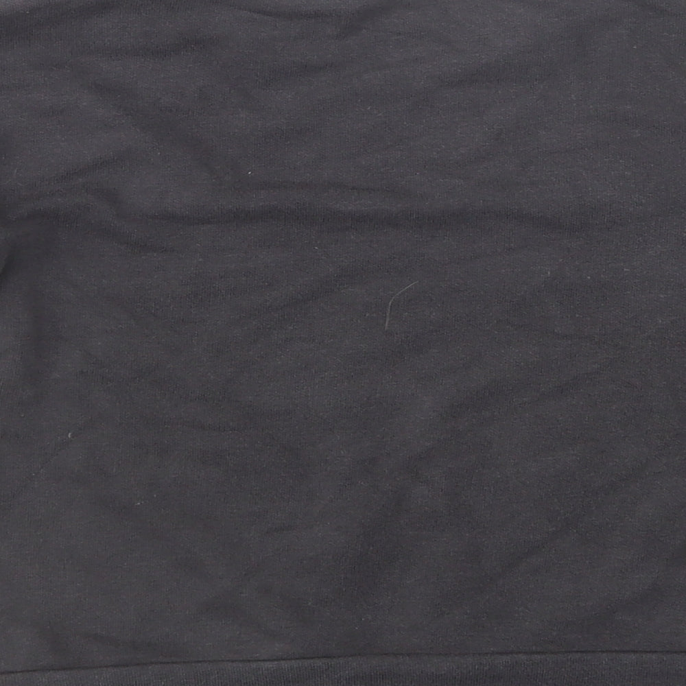 George Girls Black Cotton Pullover Sweatshirt Size 4-5 Years Pullover - Roarsome