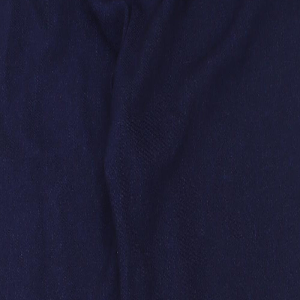 Matalan Womens Blue Polyester Trousers Size 12 L27 in Regular