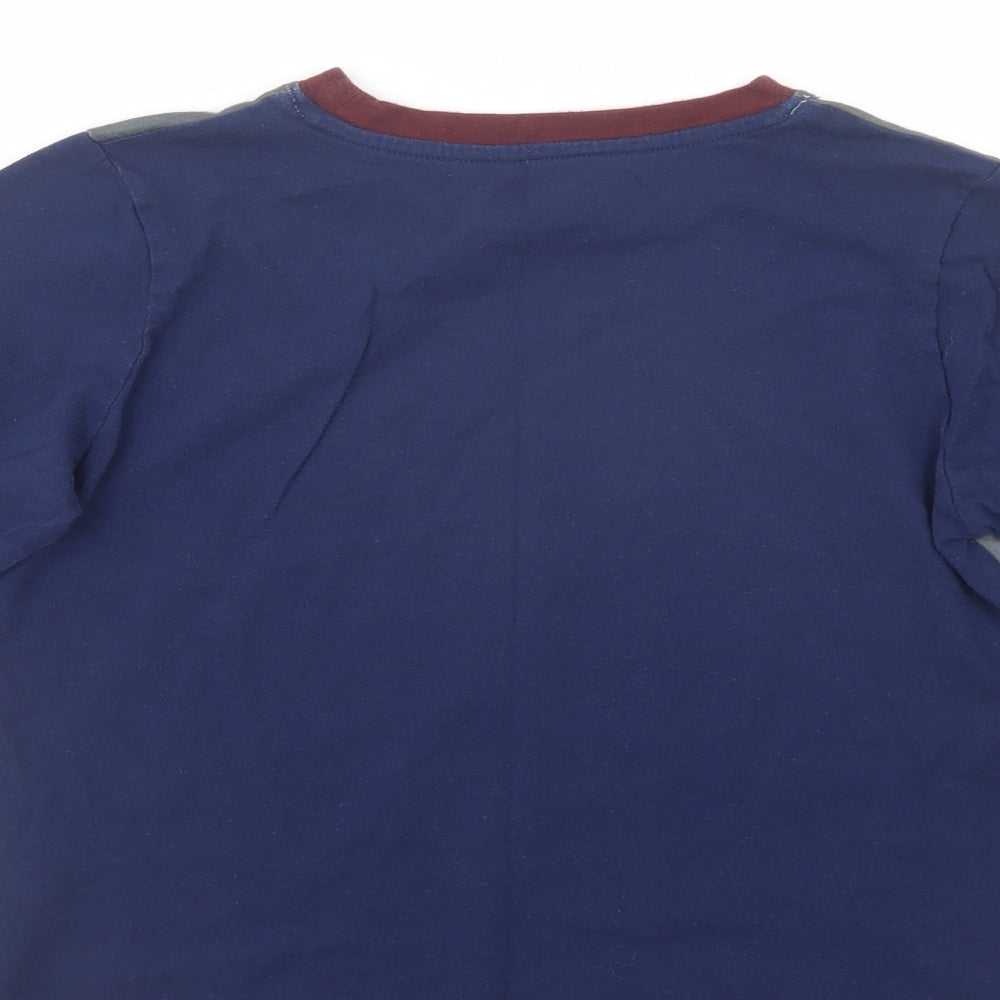 Character.Com Girls Blue Polyester Pullover T-Shirt Size 8-9 Years Crew Neck Pullover - Hogwarts