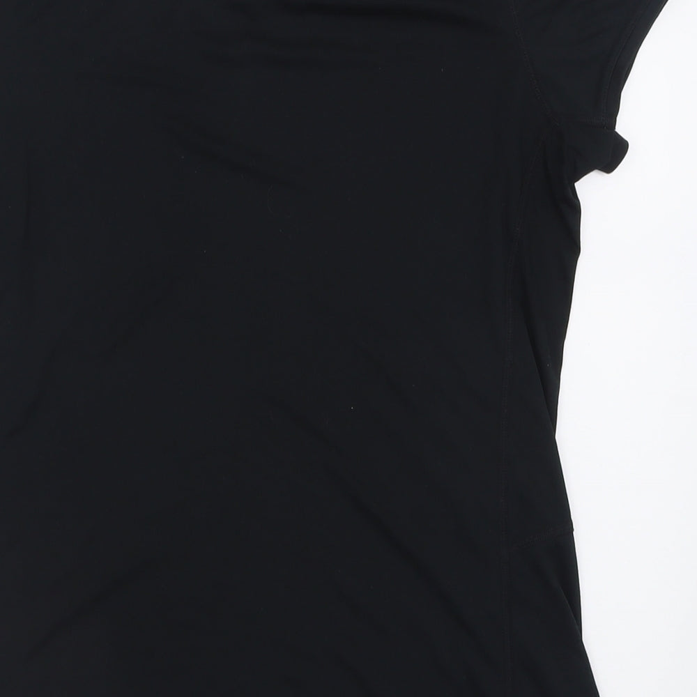 Nike Mens Black Polyester Basic T-Shirt Size M Crew Neck Pullover