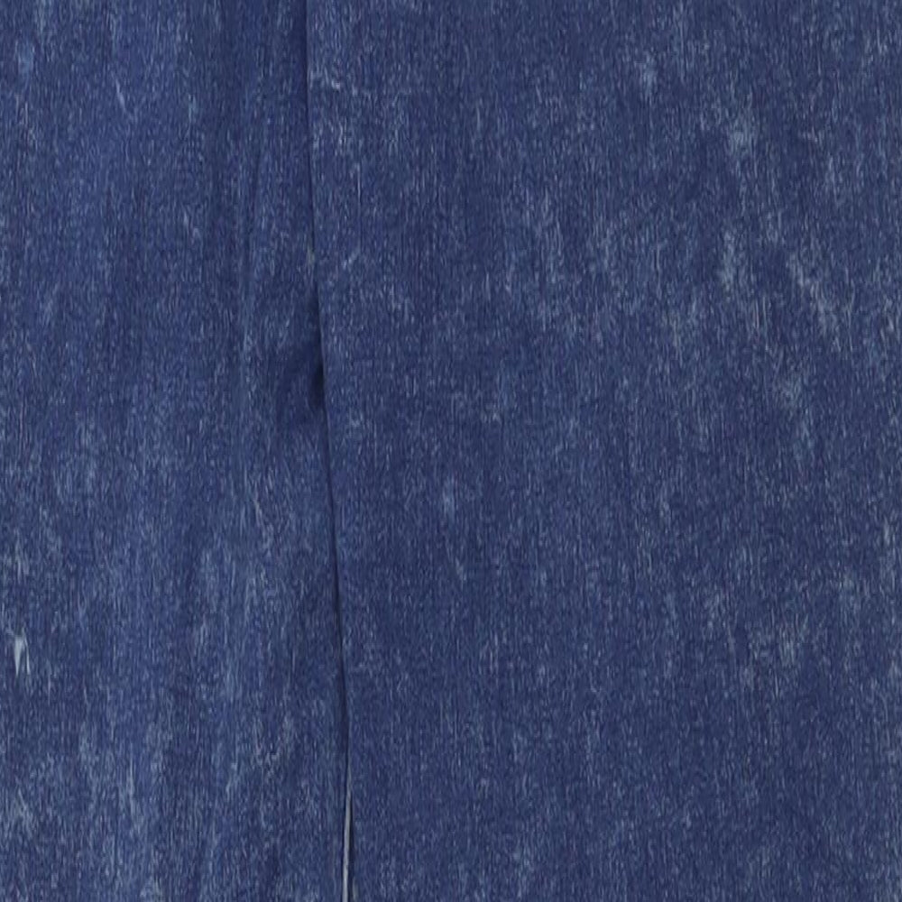 Primark Womens Blue Cotton Skinny Jeans Size 12 L32 in Regular Button