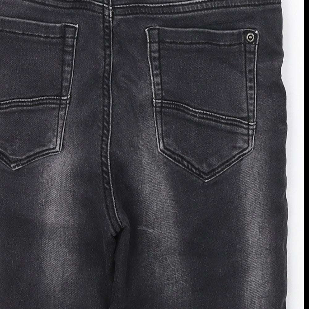 TU Boys Black Cotton Cropped Jeans Size 9 Months Regular Pullover