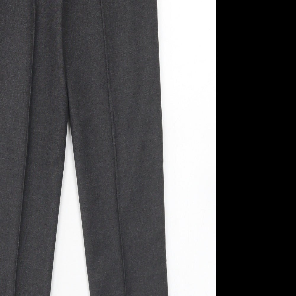 TU Boys Grey Polyester Dress Pants Trousers Size 9 Months Regular Hook & Eye - School Wear