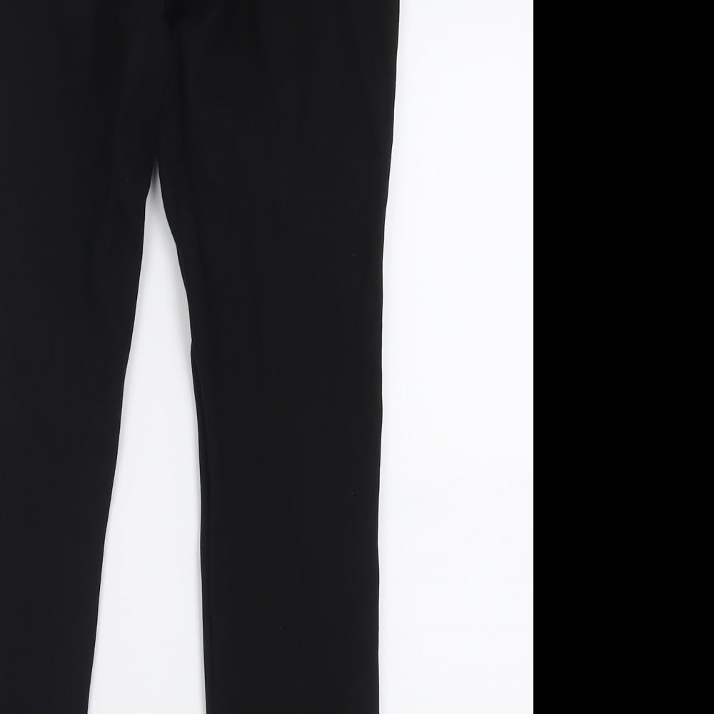 Dunnes Stores Womens Black Viscose Capri Trousers Size S L26 in Regular