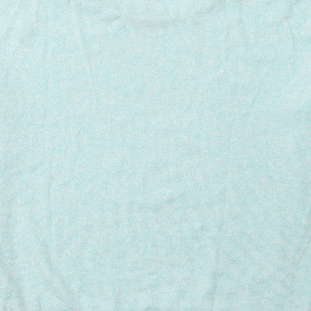 Disney Womens Blue Solid Viscose Top Pyjama Top Size 6 - Neverland Tinkerbell