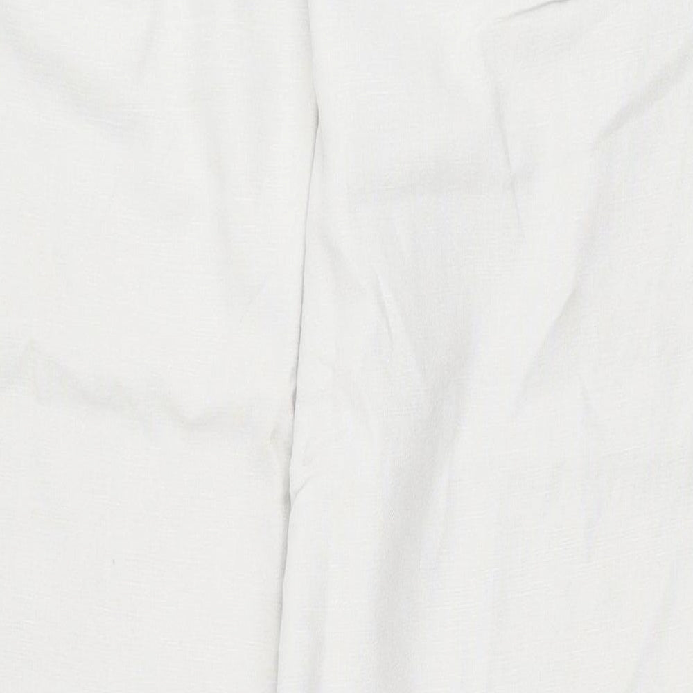 Stone Bay Mens Beige Linen Chino Trousers Size 36 L32 in Regular Zip