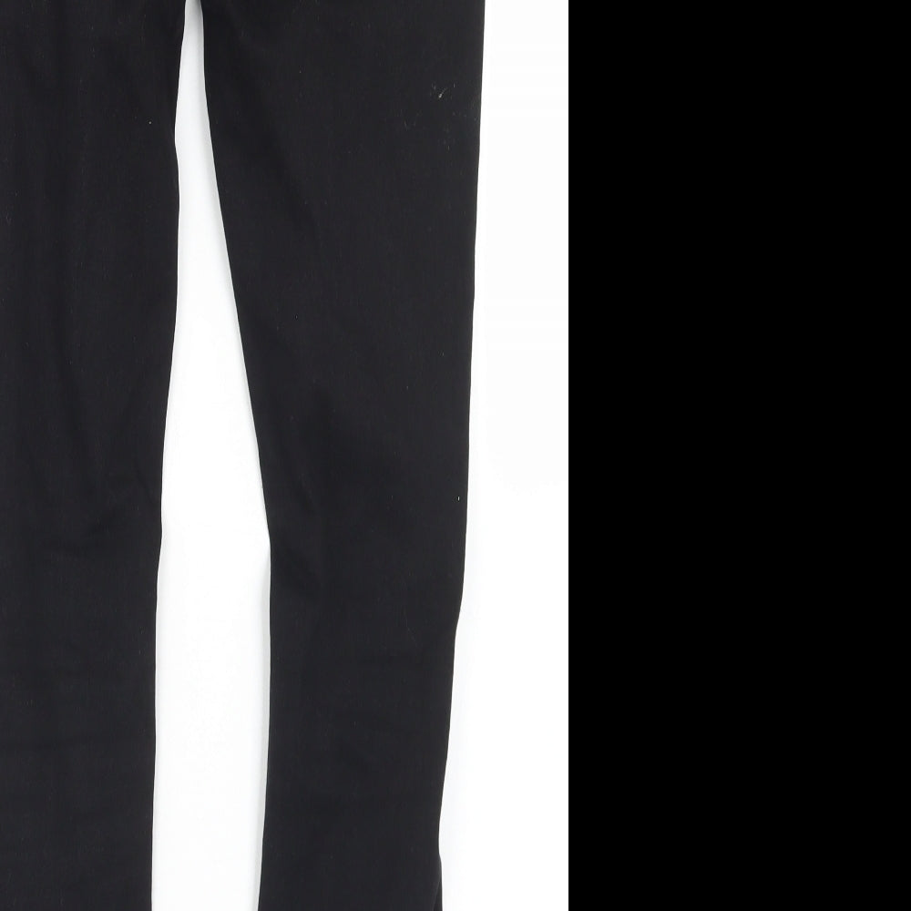 SheIn Womens Black Cotton Skinny Jeans Size S L27 in Regular Button