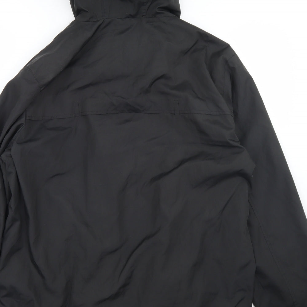 Primark Mens Black Windbreaker Jacket Size L Zip