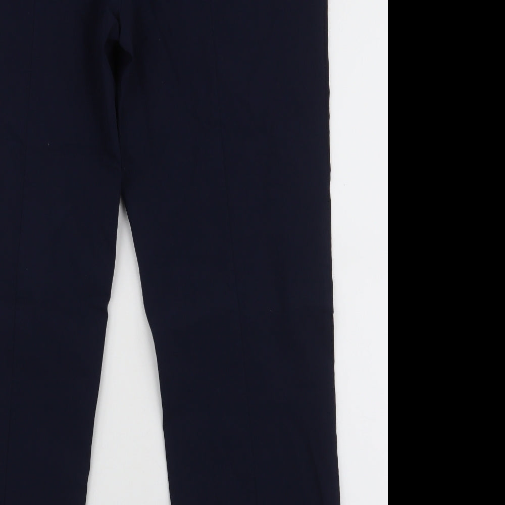Dunnes Stores Womens Blue Viscose Dress Pants Trousers Size XL L28 in Regular