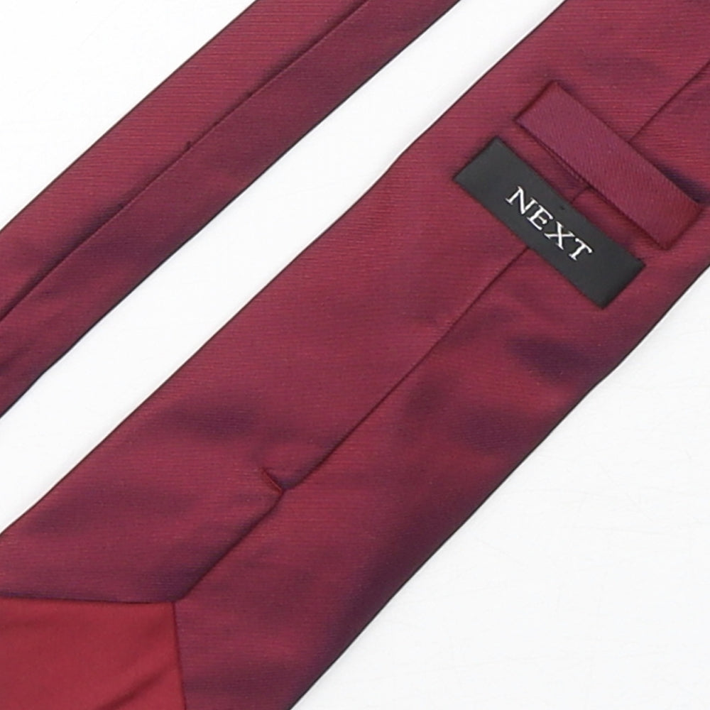 NEXT Mens Purple Silk Pointed Tie One Size