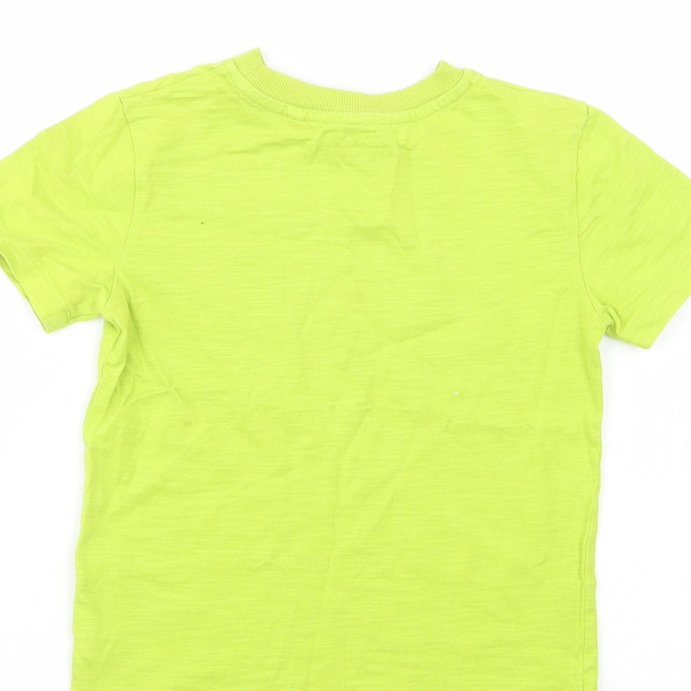 NEXT Boys Green Cotton Pullover T-Shirt Size 5 Years Crew Neck Pullover - Game Console