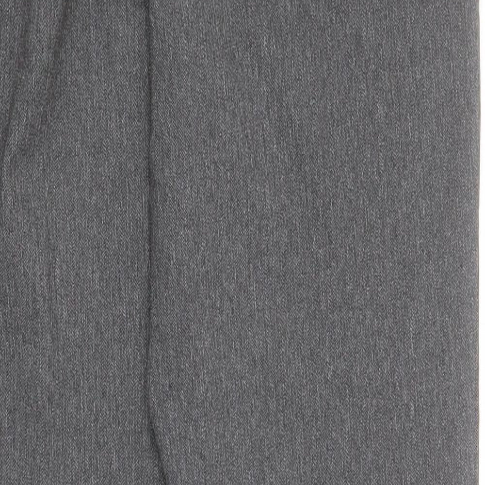 Matalan Womens Grey Polyester Capri Trousers Size 10 L28 in Regular