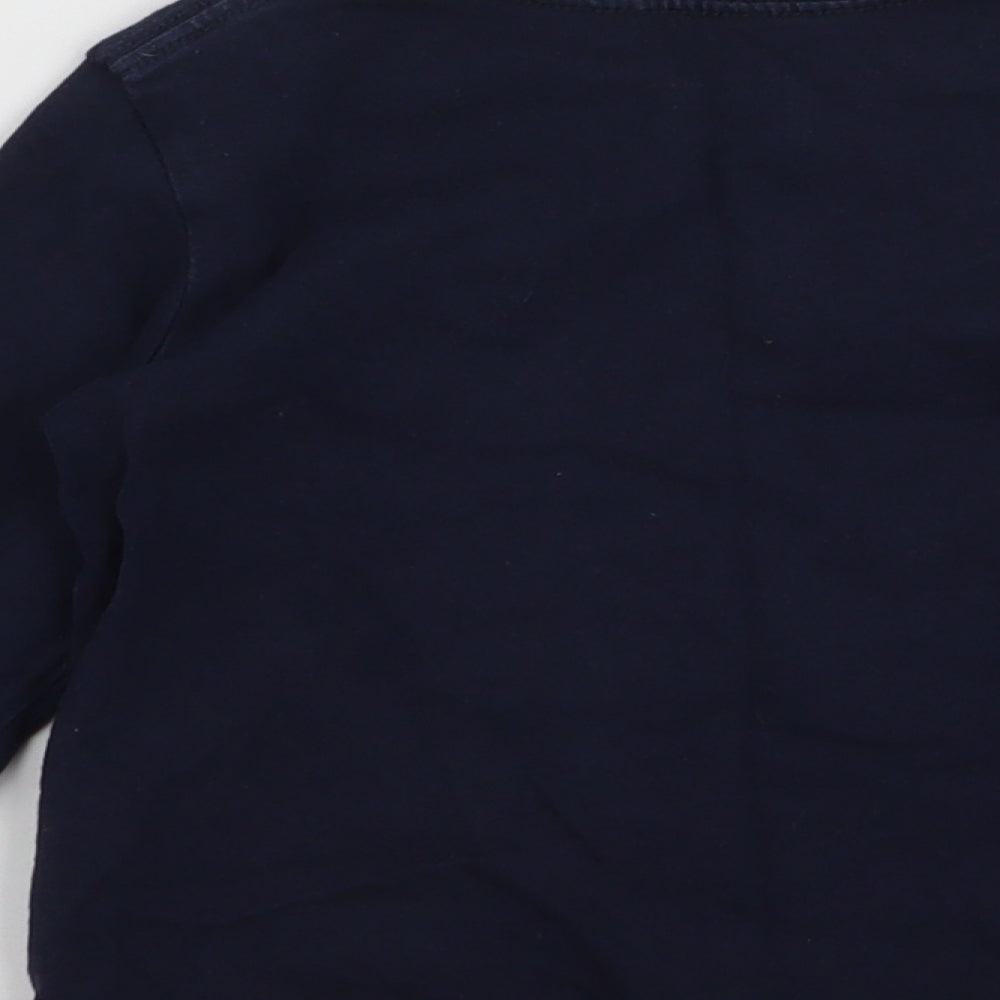 Gap Boys Blue 100% Cotton Jersey T-Shirt Size 2 Years Round Neck Pullover - Fire engine