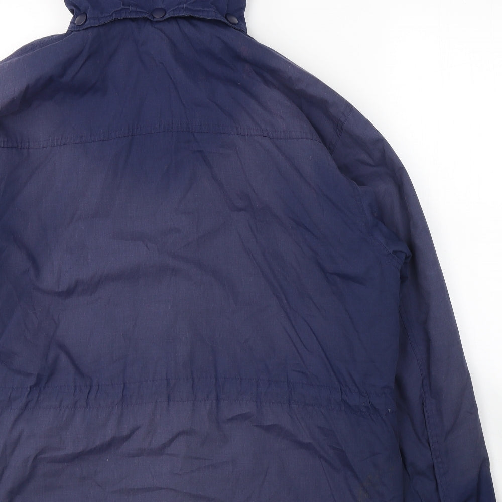 BHS Womens Blue Trench Coat Coat Size 16 Zip