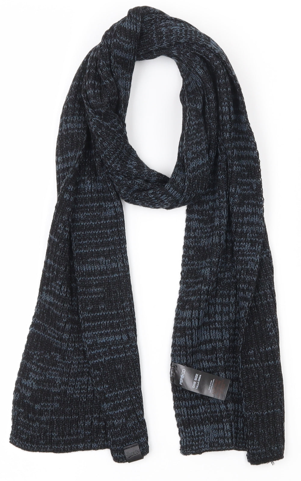Pep & Co Mens Blue Polyester Scarf One Size
