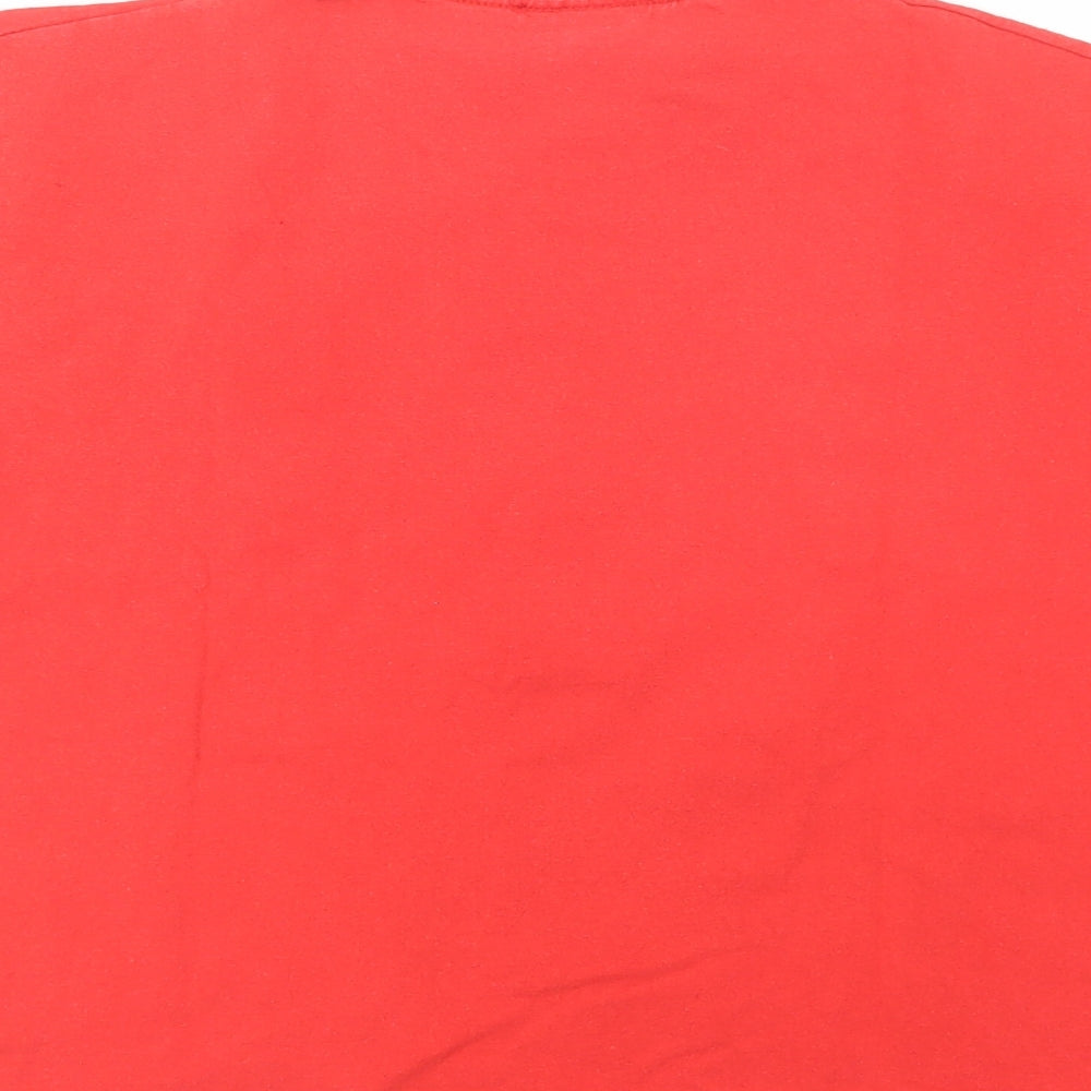 Urban Outlaws Womens Red Cotton Basic T-Shirt Size S Crew Neck - Fortnite
