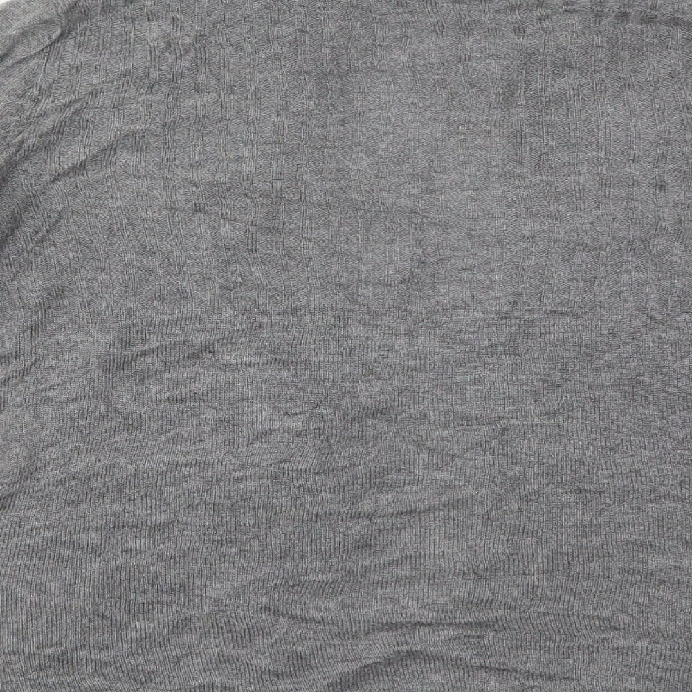 H&M Womens Black V-Neck Viscose Cardigan Jumper Size M
