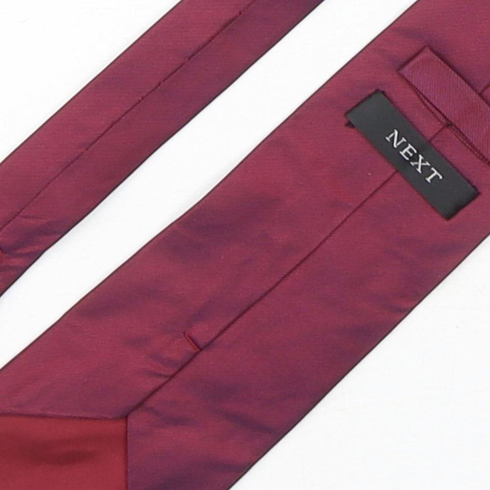 NEXT Mens Purple Silk Pointed Tie One Size