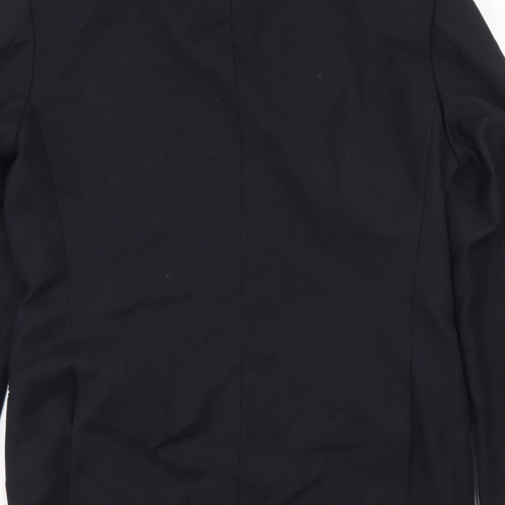 Marks and Spencer Mens Black Polyester Jacket Blazer Size 38