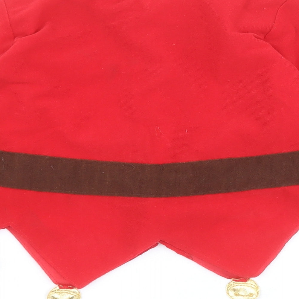Ladybird Boys Red Jacket Size 3-4 Years Hook & Loop - Elf fancy dress