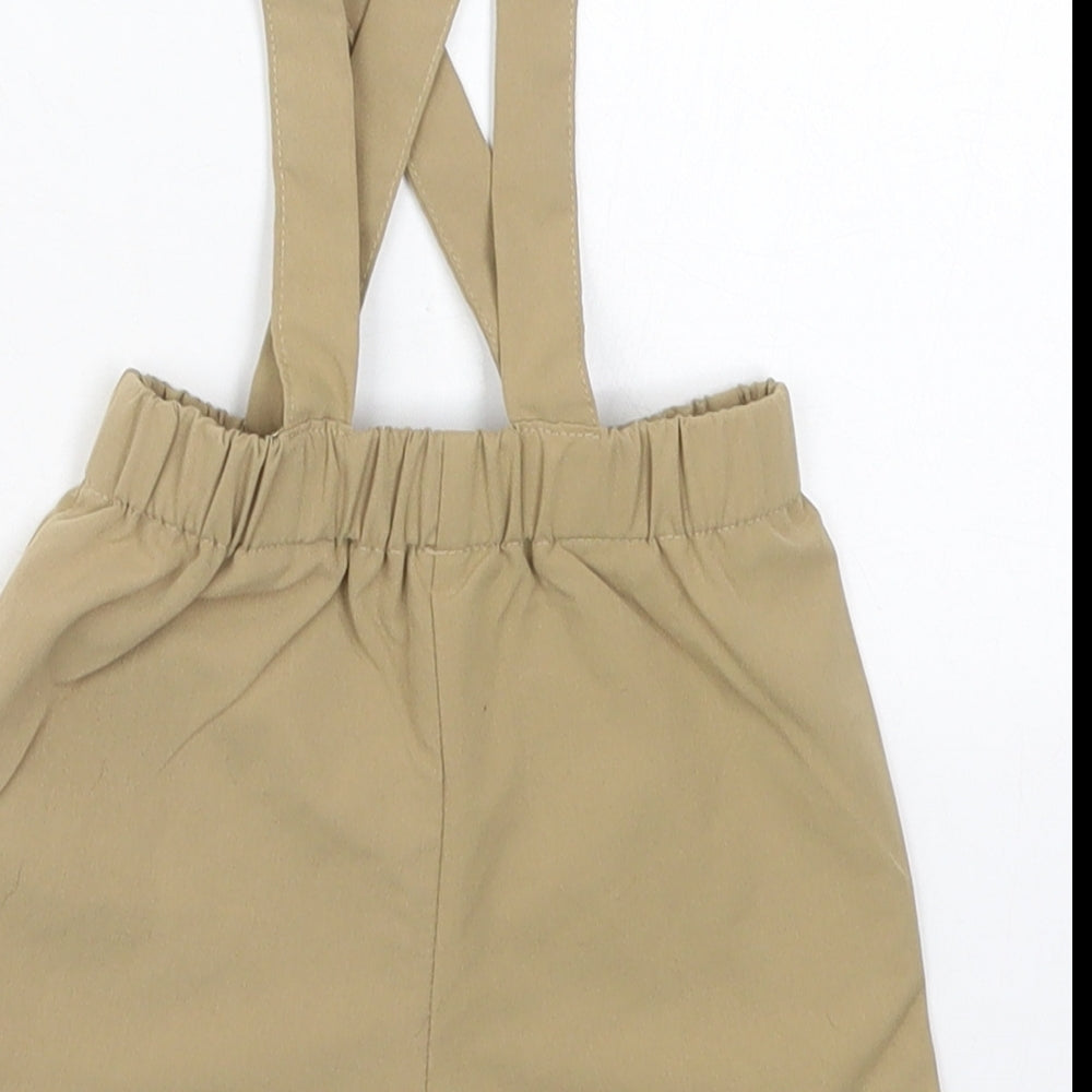 SheIn Baby Beige Polyester Cropped Trousers Size 12 Months