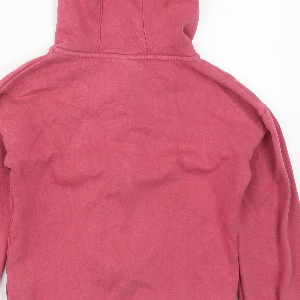 Matalan Girls Pink Cotton Full Zip Hoodie Size 10 Years Zip