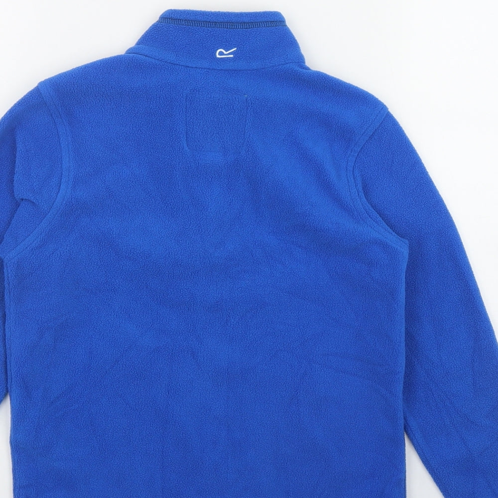 Regatta Boys Blue Polyester Pullover Sweatshirt Size 7-8 Years Zip