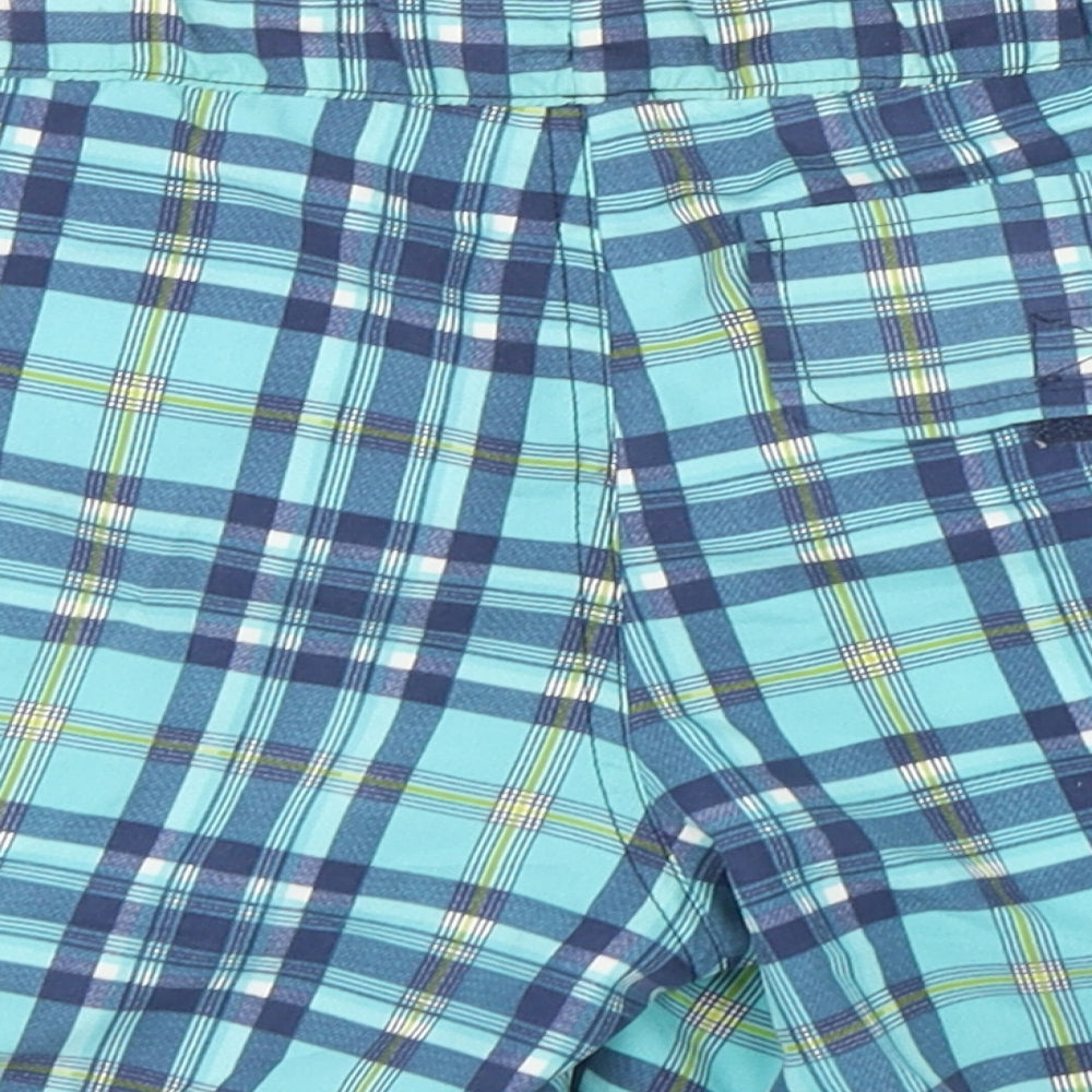 Vertbaudet Boys Multicoloured Plaid Polyester Bermuda Shorts Size 6 Years Regular - Swim Shorts