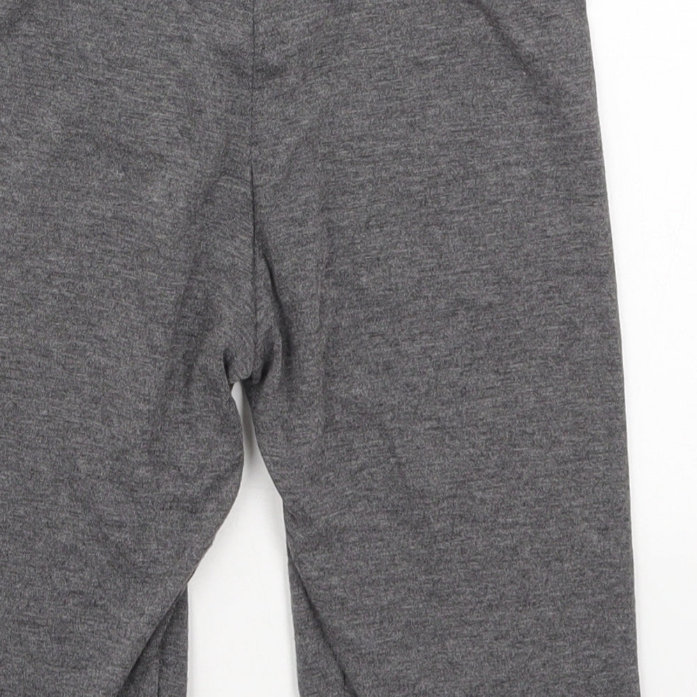 I SAW IT FIRST Womens Grey Viscose Biker Shorts Size 8 L9 in Regular