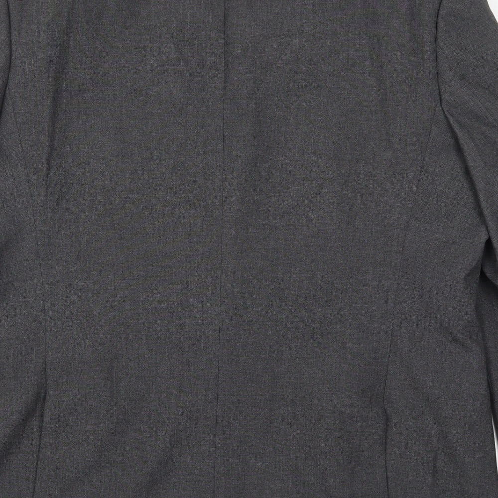Marks and Spencer Mens Grey Polyester Jacket Suit Jacket Size 46