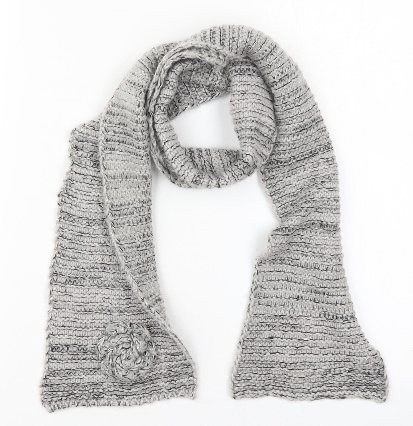 Matalan Womens Grey Acrylic Scarf