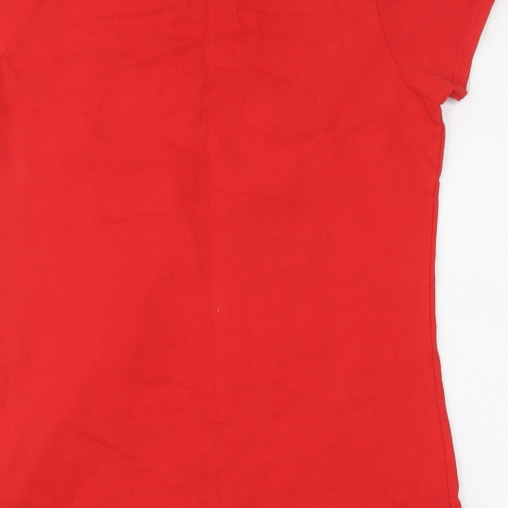 Fruit of the Loom Mens Red Cotton T-Shirt Size S Round Neck - Liverpool football club