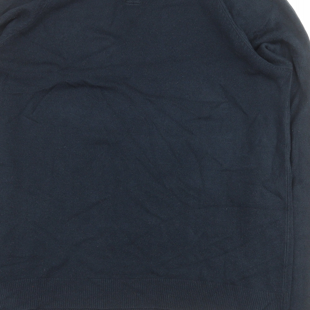 Primark Womens Blue Round Neck Acrylic Pullover Jumper Size 12