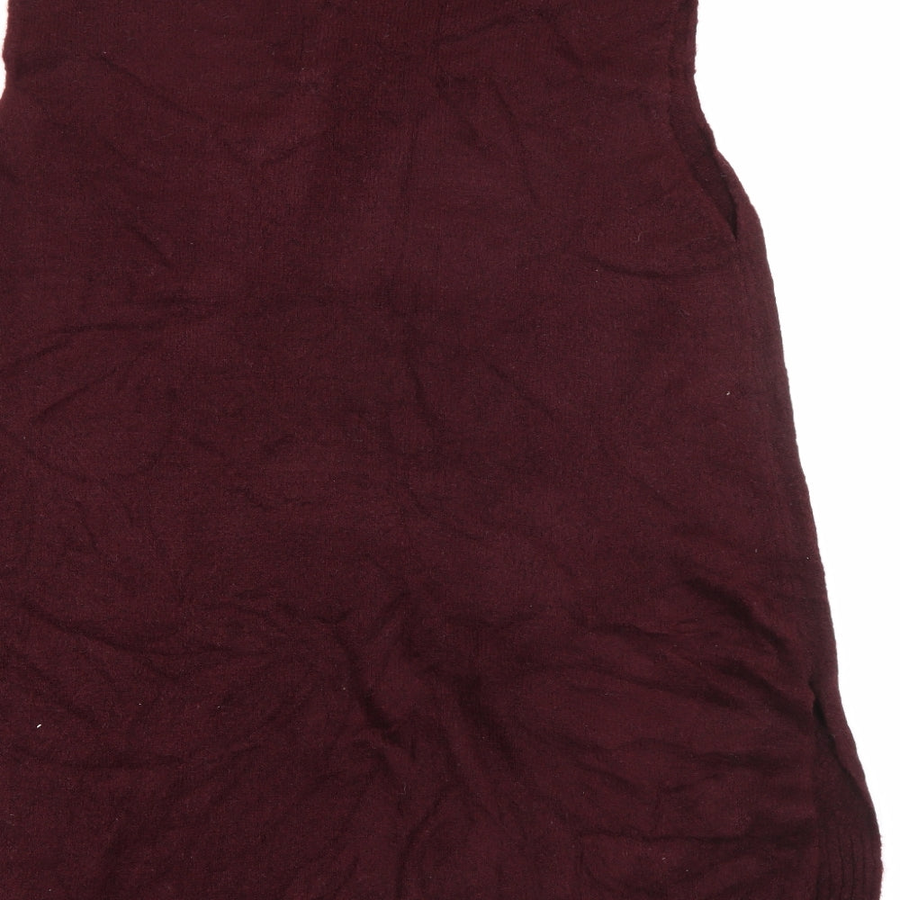 Primark Womens Purple Roll Neck Acrylic Pullover Jumper Size 18