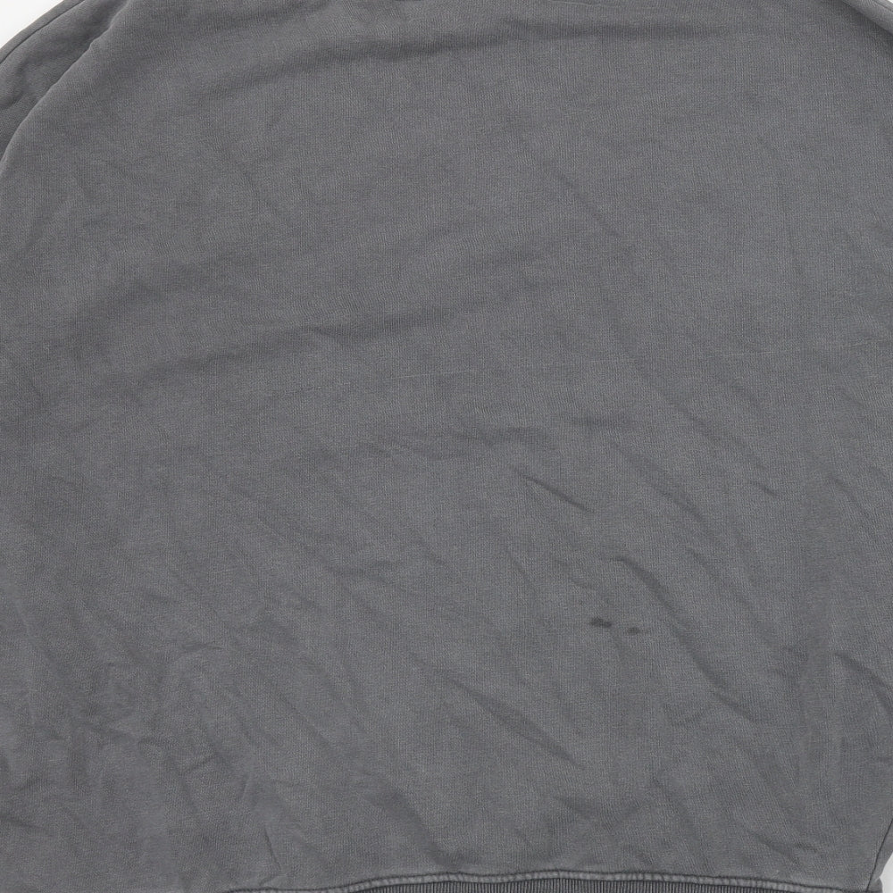 Hera Mens Grey Cotton Pullover Sweatshirt Size M
