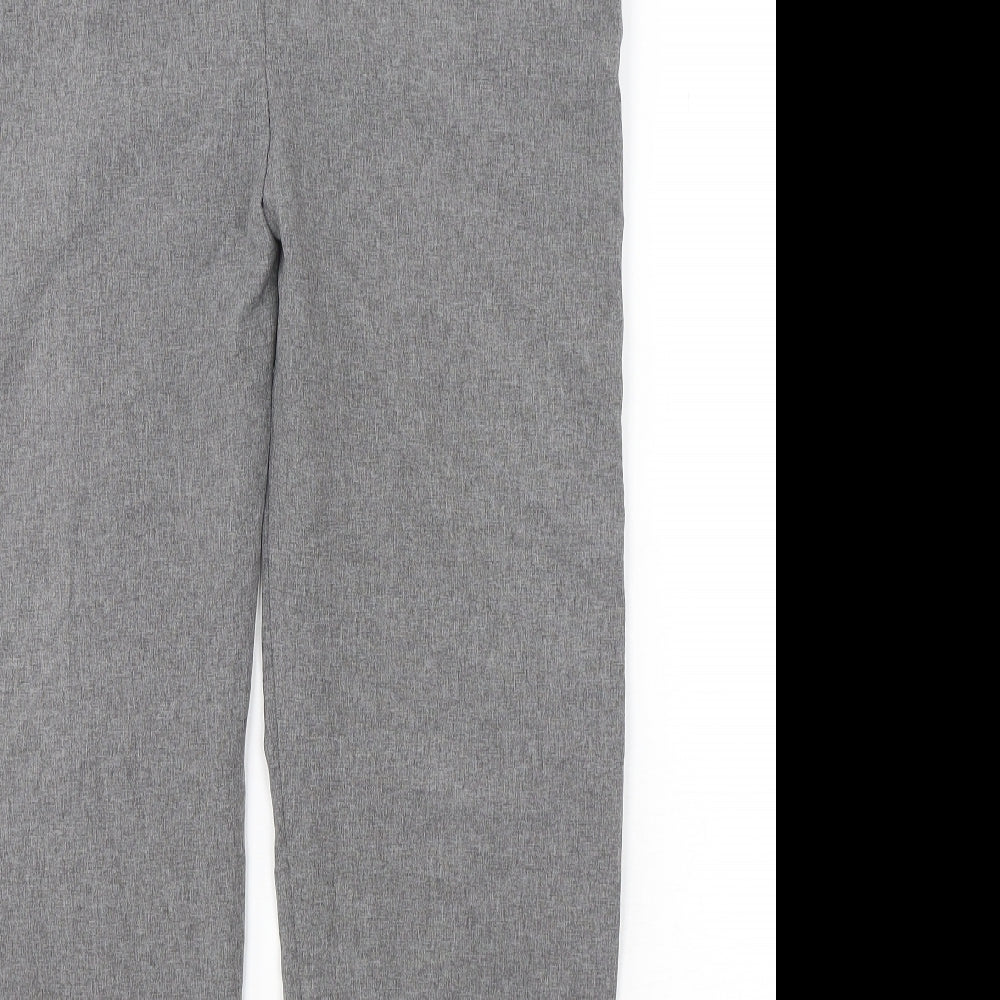 NSF Womens Grey Polyester Trousers Size 10 L25 in Regular