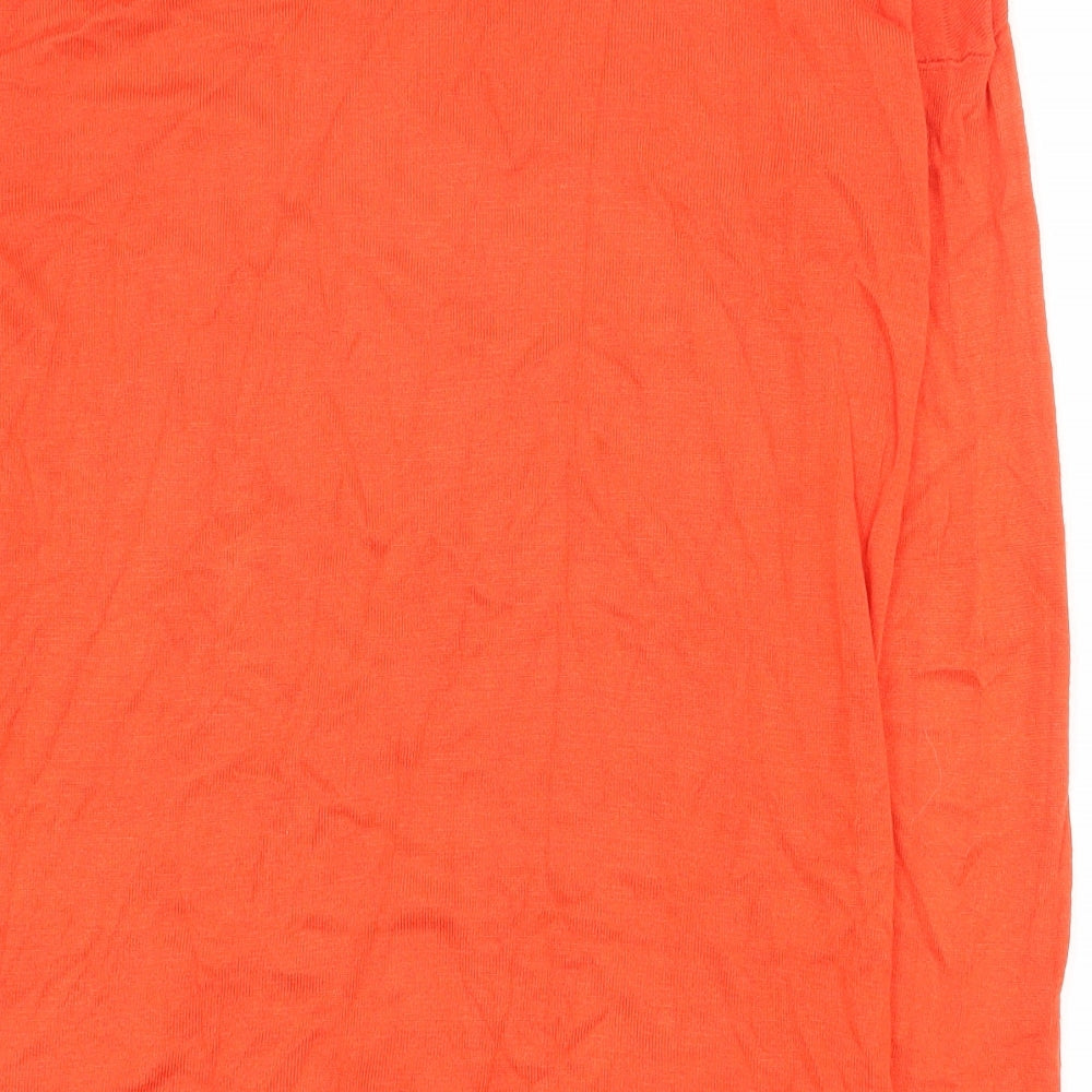Atmosphere Womens Orange Boat Neck Viscose Pullover Jumper Size 8