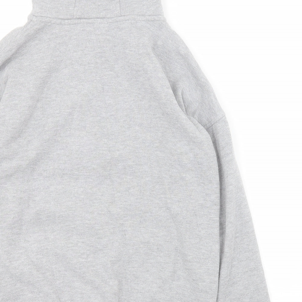 Primark Boys Grey Cotton Full Zip Hoodie Size 10-11 Years Zip