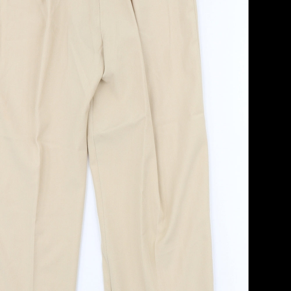Preworn Womens Beige Polyester Trousers Size 20 L25 in Regular