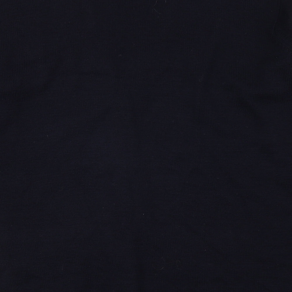 Straven Womens Blue V-Neck Wool Cardigan Jumper Size M