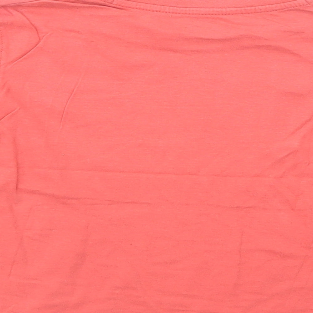 Mothercare Boys Pink Cotton Pullover T-Shirt Size 4-5 Years Crew Neck Pullover - Skater Dude