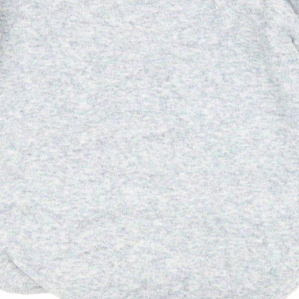 Marks and Spencer Womens Blue Round Neck Acrylic Pullover Jumper Size 12