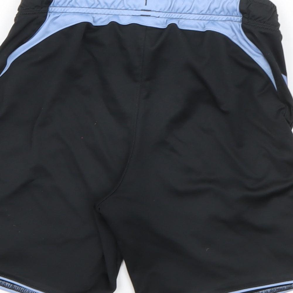 Hummel Boys Black Polyester Sweat Shorts Size 5-6 Years Regular