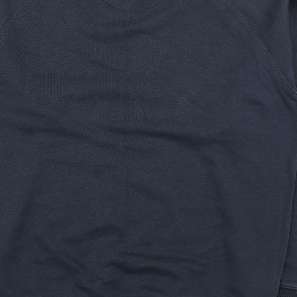 Matalan Mens Blue Cotton Pullover Sweatshirt Size L