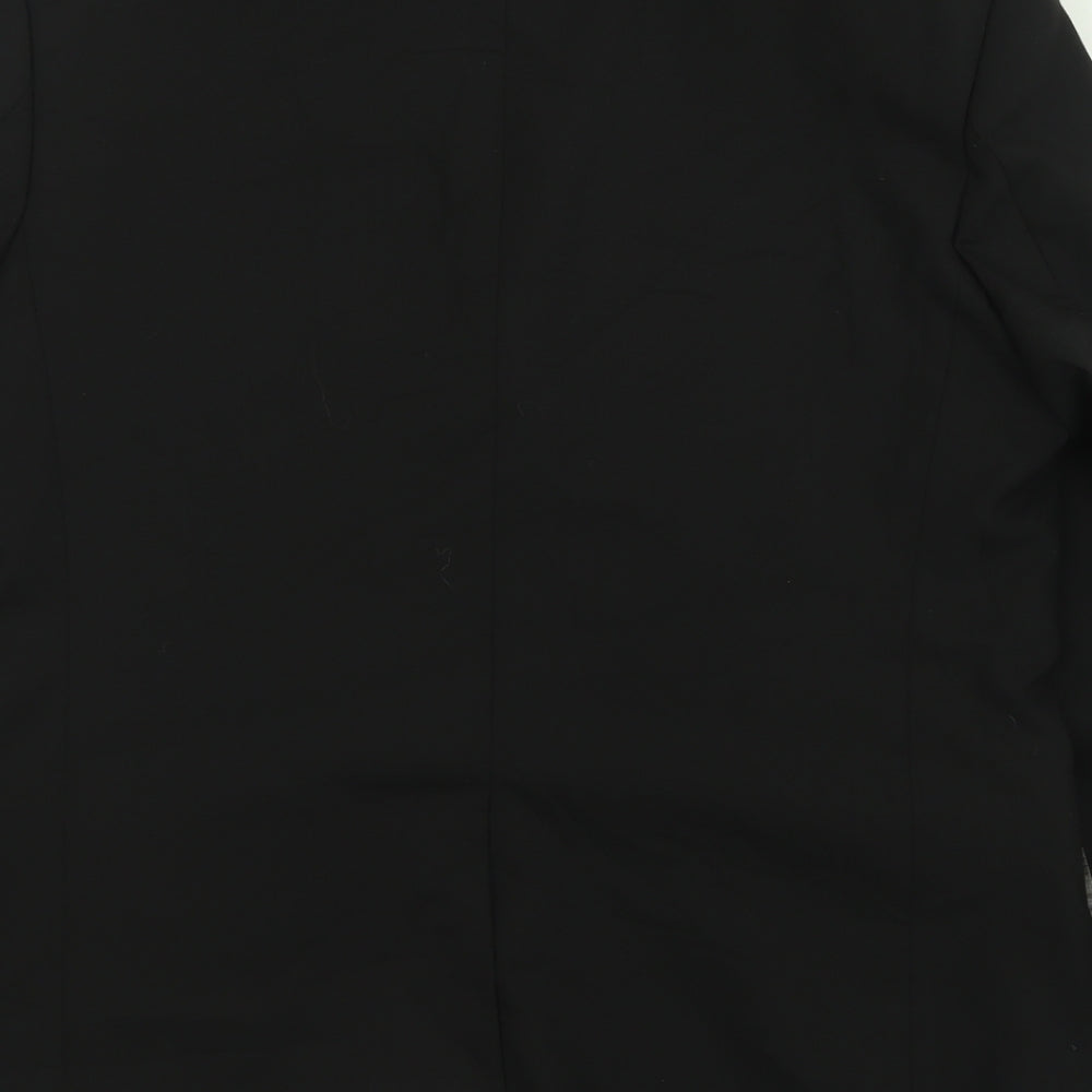 Sovereign Code Mens Black Polyester Jacket Suit Jacket Size 42
